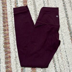 lululemon athletica align burgundy  Leggings